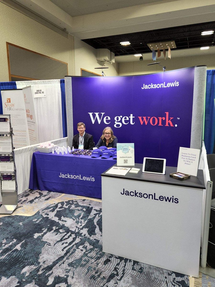 JacksonLewisPC's tweet photo. Jackson Lewis is proud to have served as a sponsor of the @DMECAbsenceMgt Annual Conference. #DMEC2022 https://t.co/foUVeyosOc