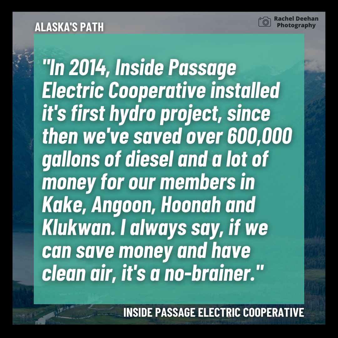 southeast_ak_cc's tweet photo. "Clean and affordable energy is good for us, our pocketbooks and the planet, and is one of the best leverage points to realize economic opportunities and job growth is to accelerate Alaskaโs transition to renewable energy."
See https://t.co/HjtCiCC9vF.
#ClimateFriday https://t.co/UZj95cGHG0