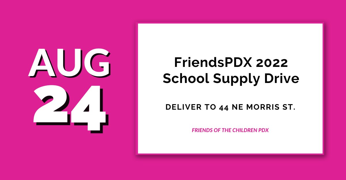 Help youth succeed in school this year with the right supplies! ✏️🎒

Learn more: friendspdx.org/news/school-su…