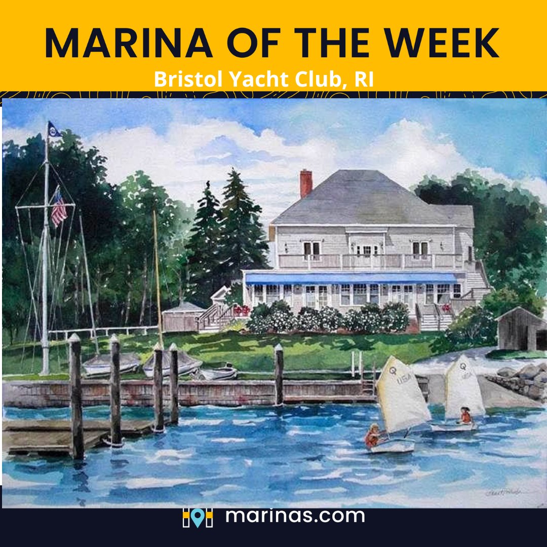 marinasdotcom's tweet photo. Congrats to our 🌟Marina of the Week🌟: Bristol Yacht Club! BYC is the perfect landing spot for visiting boaters in RI. Visiting cruising clubs and individual cruisers are all welcome to enjoy the easily accessible moorings. https://t.co/KSFnettOS9 for more info &amp; to book. https://t.co/zzK6Hr4wEm