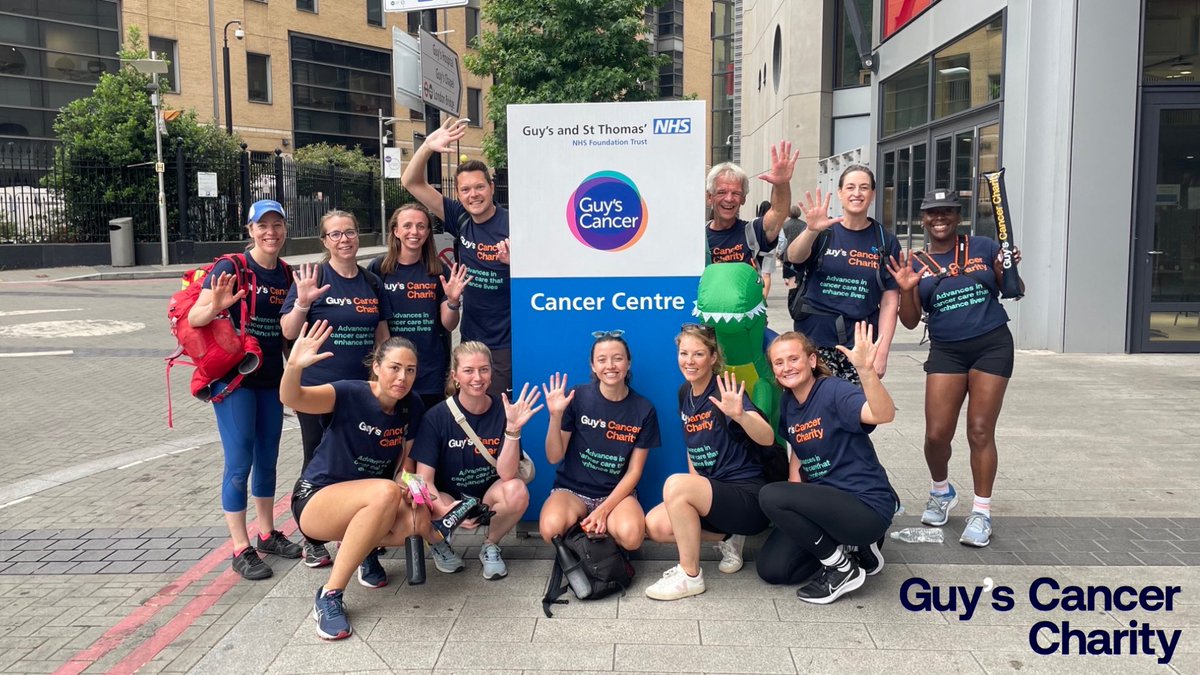 We’re saying a huge thank you to the South East London Community Head &amp; Neck Cancer Team, who recently walked, cycled and ran between their nine community clinics to raise money for Guy’s Cancer Charity. They're helping to transform cancer care, one person at a time 👏