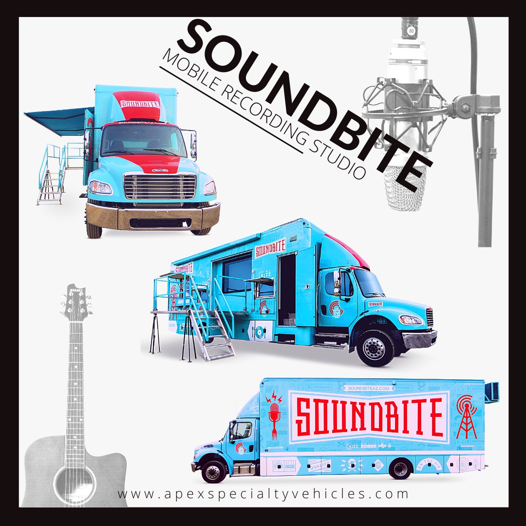 SOUNDBITE - A Mobile Recording Studio and Stage! Visit our website to get started on your dream build today!
#NPR #NationalPublicRadio #ExperientialMarketing #ExperientialMarketingTruck #MobileStudio #MobileRecordingStudio #MarketingTrailer #MobileStage #CustomBuilder