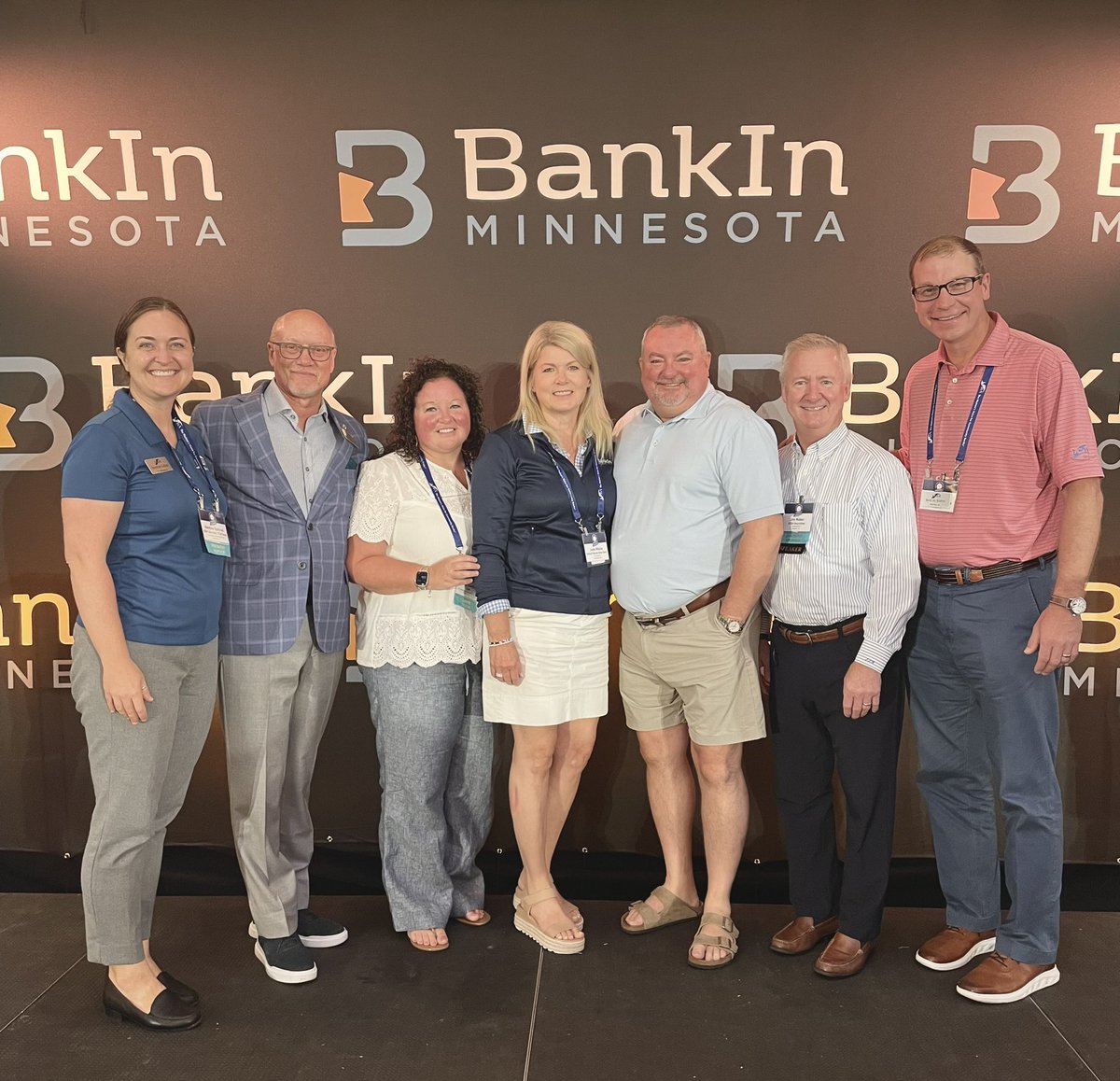 GRSB's tweet image. The @ICBA crew at the BankIn MN conference this morning! @ICBMBanks @bsmallbrock @NWWilcox @MrsJAWilcox @BradMBolton #bankIn #mn