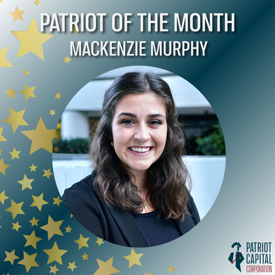 We are excited to announce our Patriot of the Month for August 2022 – Mackenzie Murphy! She is exceptional at what she does! Keep up the outstanding work! You are the star of our team who inspires us every day! 

Congratulations Mackenzie! We are glad to have you!