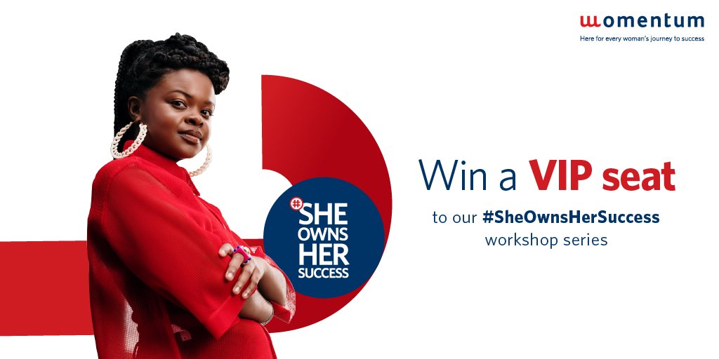 Momentum_za's tweet photo. Win yourself 1 of 3 double tickets to Day 1 of #SheOwnsHerSuccess workshops on the 11 Aug from 2-5pm. Tell us how you're owning your success for your chance to mingle with international speakers, industry leaders, and a host of local experts: https://t.co/nCTzPI6URA https://t.co/bDcg0ed7iS
