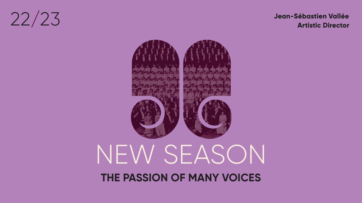 ANNOUNCING THE TORONTO MENDELSSOHN CHOIR 2022/2023 SEASON - Head to our website to learn more about our 22/23 offerings and new look!
tmchoir.org/2022-23-season/