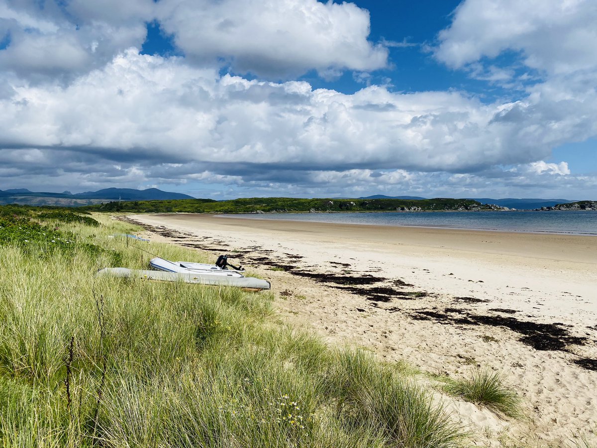 As we head up the east coast of Kintyre (with the mighty Arran to our right) we come to four sandy beaches in succession - Peninver, Saddell Bay, Torrisdale and Carradale Bay.