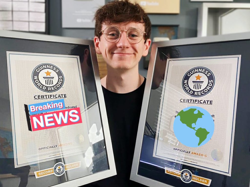 I got <a href="/Dream/">Dream</a> some Guinness World Records, out now on my channel!