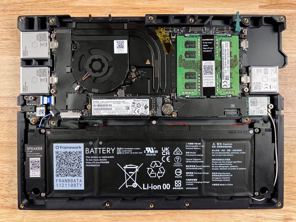 whatthefilament's tweet photo. Two big drops today! I've released V1.3 of the @FrameworkPuter tablet on my GitHub, which now includes support for the stock battery, speakers, and a @iFixit style instruction manual to walk you through the build. 

https://t.co/cpfFSOA7fH

https://t.co/32CVIwOB9y https://t.co/WW5RsodFIC