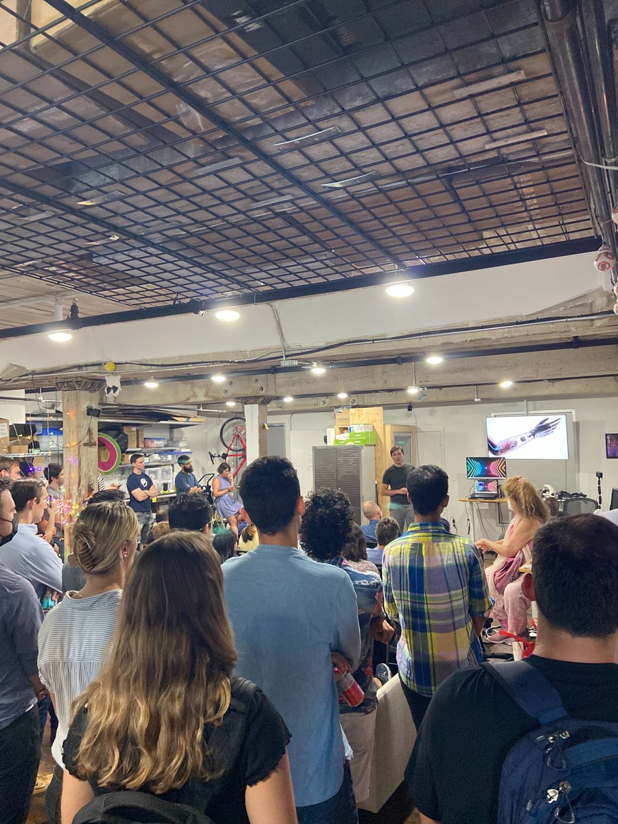 OpenBCI's tweet photo. We had a blast at the NY Hardware Meetup hosted at our office this past Wednesday!
#openbci #opensource #galea #neurotech #neuroscience #NYHardwareMeetup https://t.co/ARNpdR6XSl