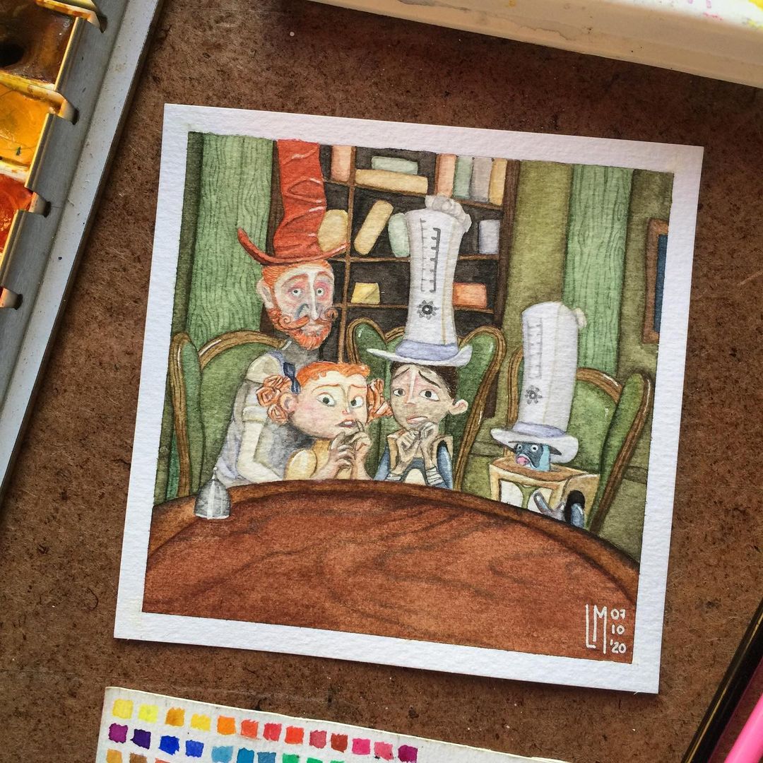 Feeling elegant? End the week with good friends and a spot of cheese. Thanks to Laura Muñoz for the wonderfully sharp #Boxtrolls #fanart! (Art by lara.noz on Instagram) #FanArtFriday