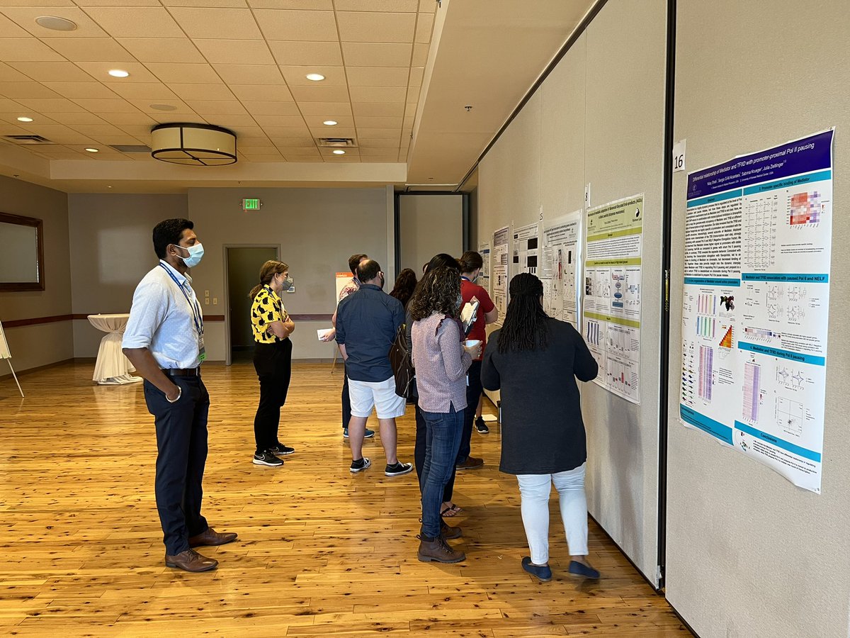 ScienceStowers's tweet photo. The poster session is in full swing! #postdocretreat https://t.co/4ZPgnlVzxJ