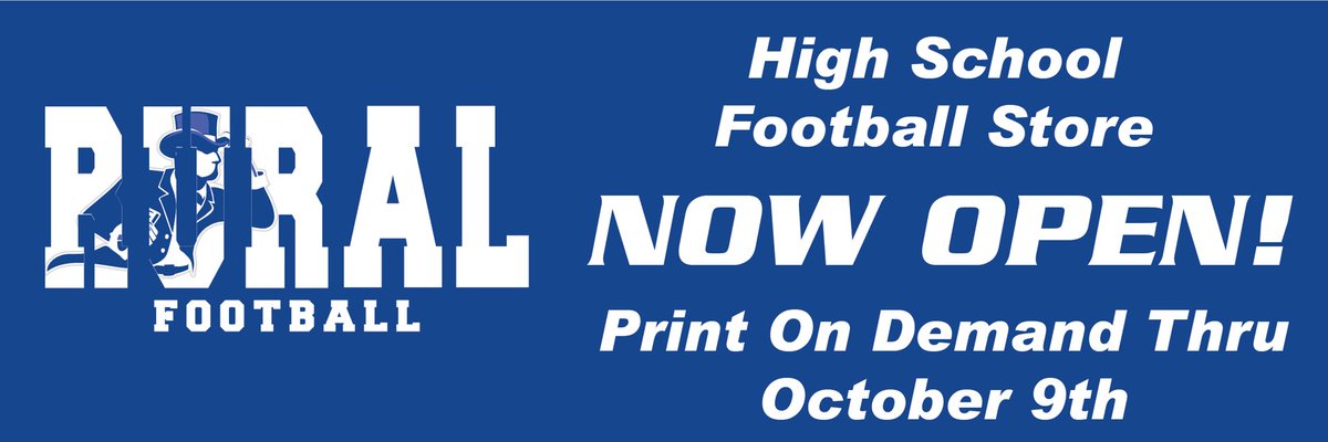 Your High School Football store is open for print on demand through October 9th.
Like and follow 437Gear on Facebook to keep up to date on new stores and products.