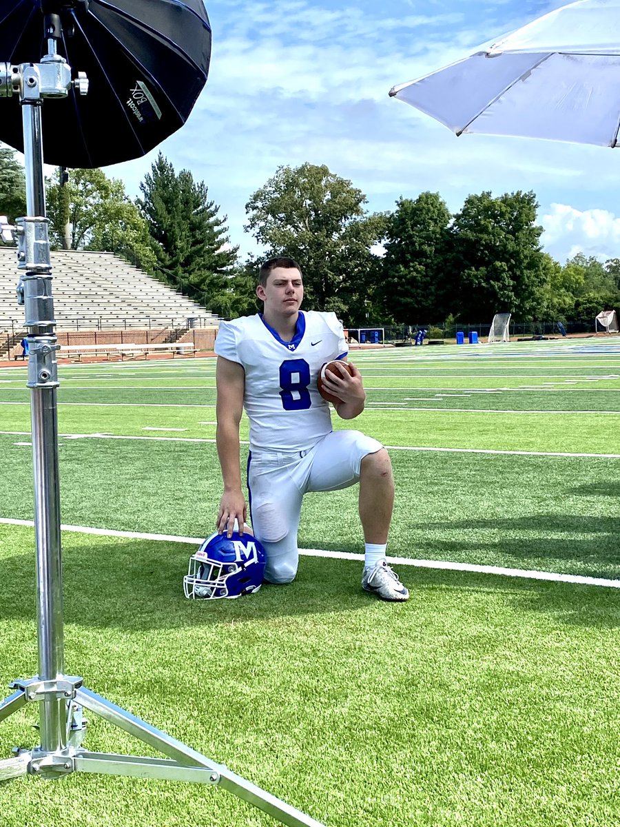 McCallieSports's tweet photo. The annual football photo day. A sure sign that the season is right around the corner for @McCallieFB #GoBigBlue https://t.co/nmNv3GpNQo