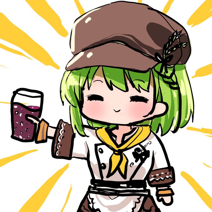 ファンタグレープで笑顔になるライムギ 