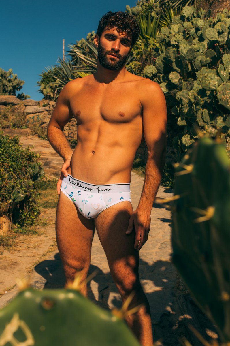 walking_jack's tweet photo. We are taking you to Rio today with model Lucas Costa photographed by charismatic @betourbano. Lucas is wearing the Letters Briefs. 
https://t.co/7ewIMVgTfN https://t.co/NHBRGaLPXY