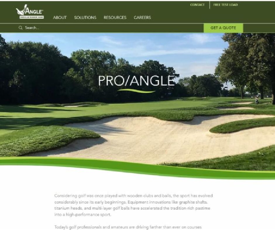 ProAngleOhio's tweet image. Check out our NEW Pro/Angle website and all its new features, then let us know what you think. Pro/Angle is the Original 100% Angular Bunker Sand. When someone tells you their sand is just like Pro/Angle, ask to see the data! pro-angle.com

#proangleohio #proangle #gol