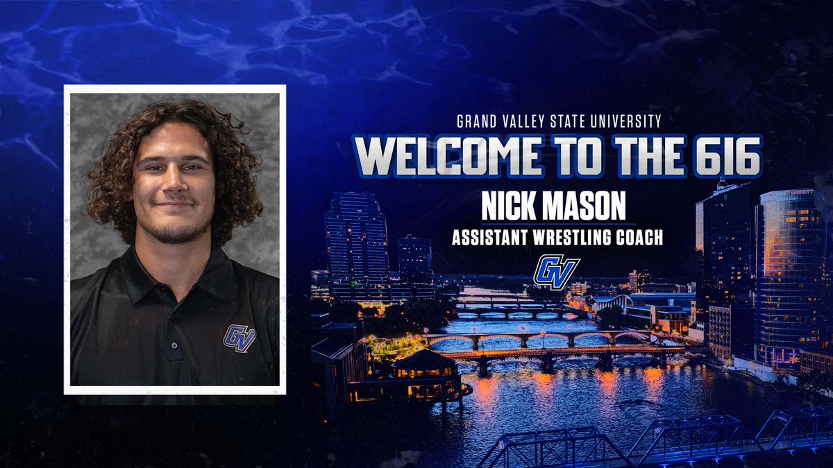 GVSUWrestle's tweet image. Nick Mason named GVSU assistant wrestling coach. Former National Champion, 3X All-American and 2X NCAA falls leader. #AnchorUp 

gvsulakers.com/news/2022/8/5/…