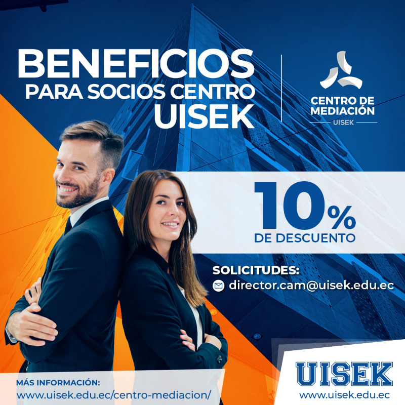 UISEK's tweet photo. Conoce los beneficios que brinda nuestro #CentroDeMediaciónUISEK, un espacio con los mejores profesionales quienes ofrecen una alternativa efectiva para la resolución de conflictos. 🤝
¡Contáctanos!
☎ (02) 399 4800 o 0984513549
📧 director.cam@uisek.edu.ec
#UISEK #CAMUISEK
