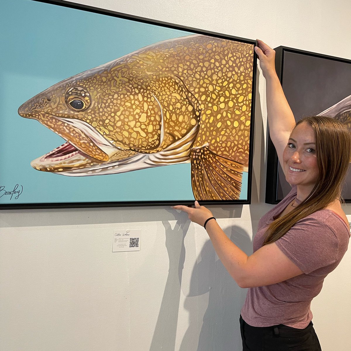 Obsessed with my latest print 💜

#fishpainting #laketrout #art #saskatchewanart #goodmorning #saskatchewan #canadianart #artreveal