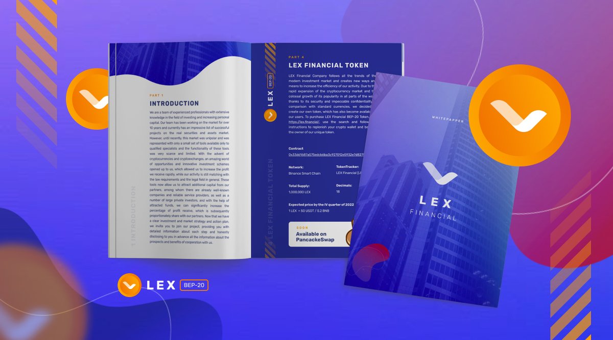 FinancialLex's tweet image. Announcement: LEX Token &amp;amp; Whitepaper
lex.financial/news