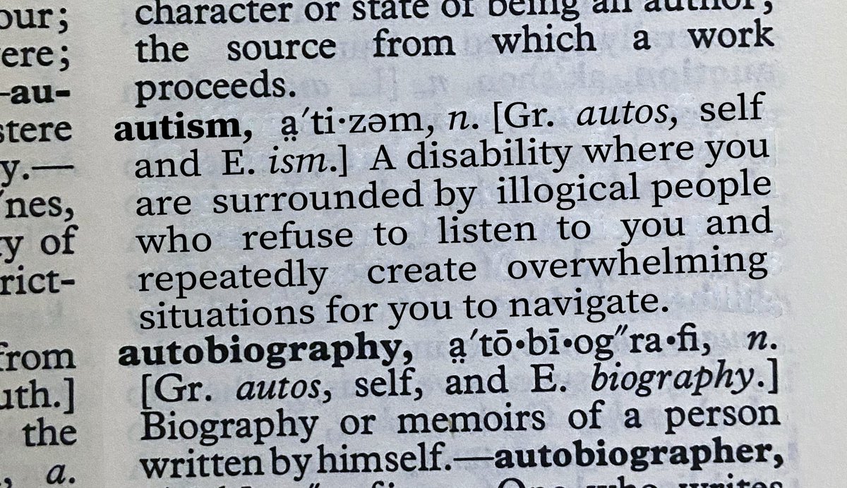 OH! That explains a lot! #Autism