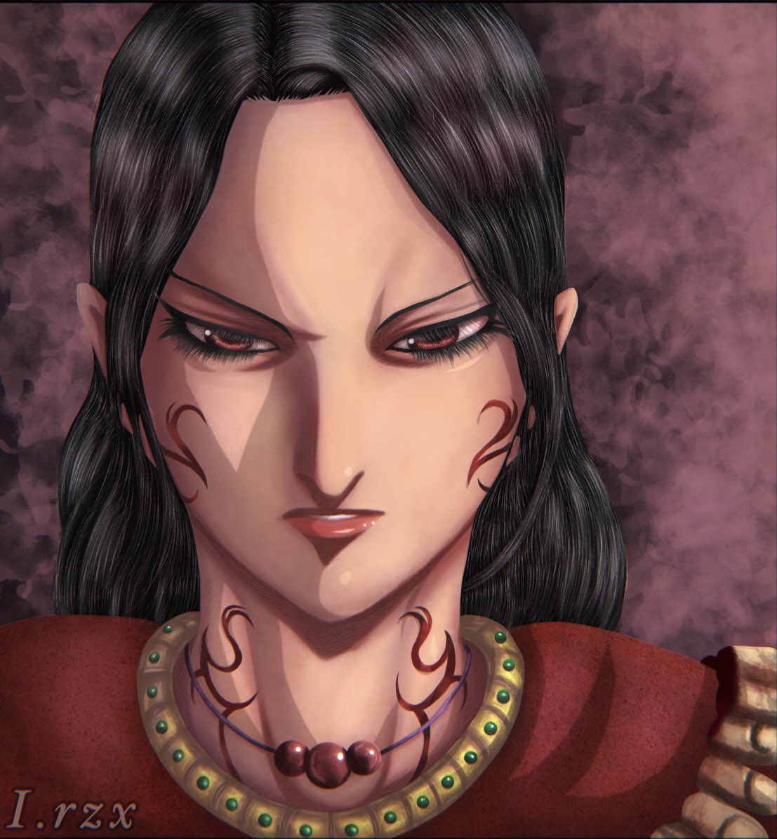 - My coloring for , Saki Clan Leader .  #kingdom | #حرق_كينقدوم .