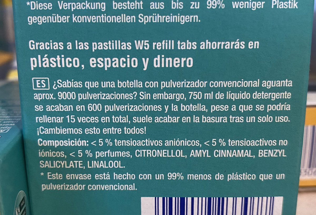 gamusino's tweet photo. En Lidl han comenzado a vender limpiadores (cristales, multo hogar y cocina) en pastillas y me encanta la idea. ¿Por qué transportar agua? https://t.co/vq3cR0WwTl