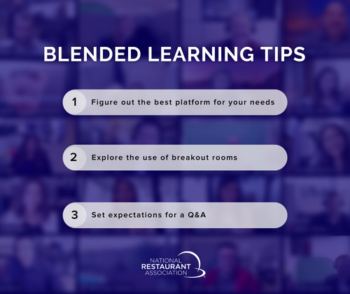 WeRRestaurants's tweet photo. In recent years, we have seen a rise in what we now know as blended learning—a mix of online sessions and traditional, onsite training. Figure out how to make blended learning work best for you and your employees with 5 practical tips: https://t.co/nnT1rhRIXj https://t.co/QYBZefDWTb
