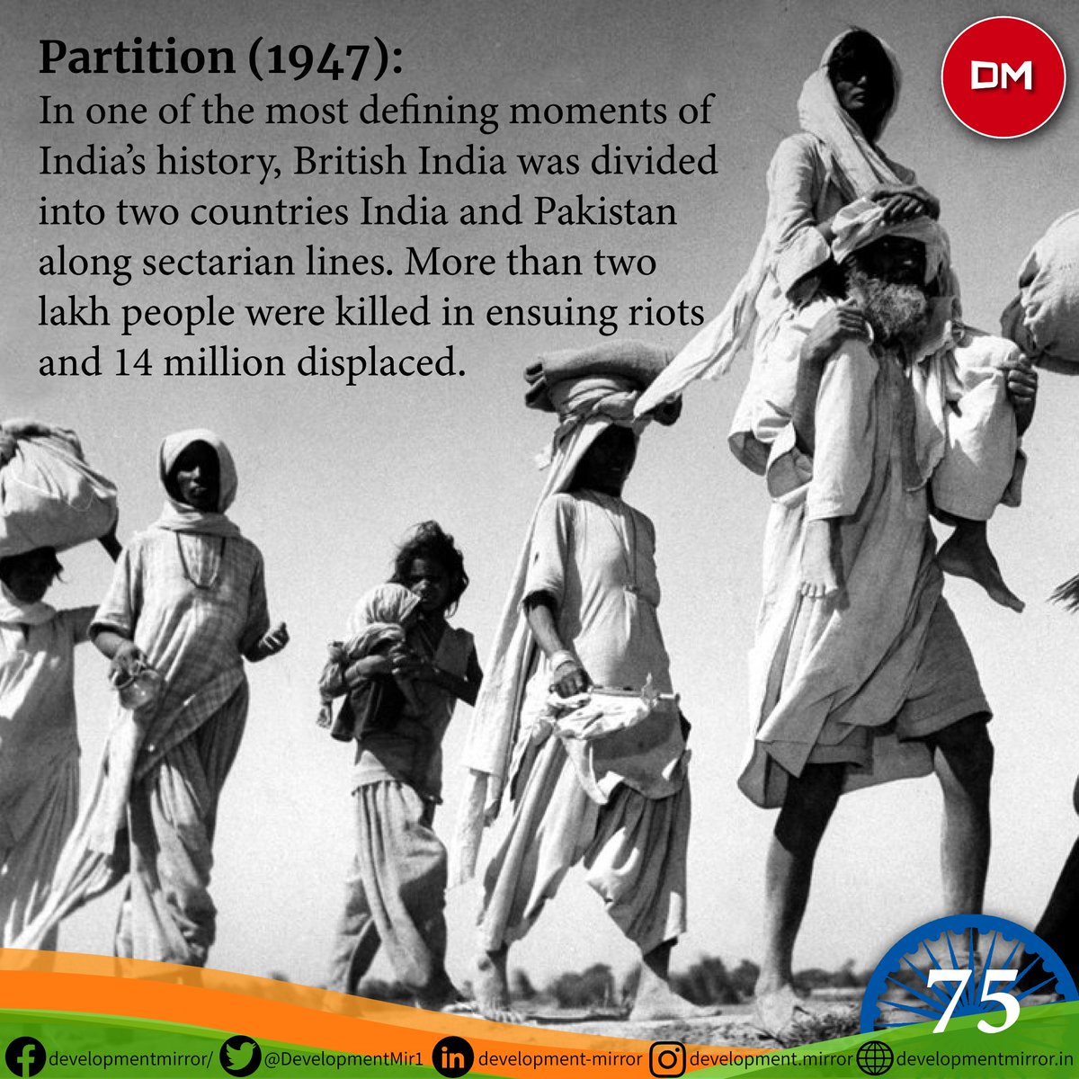 DevelopmentMir1's tweet photo. India at 75: 75 Years 75 Events

#75yearsofindependence #indiaat75 #azadikaamritmahotsav #india #75years https://t.co/d0EzbEUoms