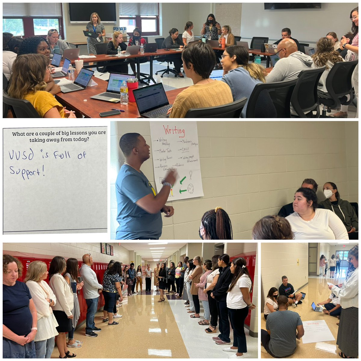 VVSDPreK5's tweet photo. New teachers are getting ready for the year. Get excited! #almostschooltime #newteachers #everylearner365 https://t.co/OypvILkm9V
