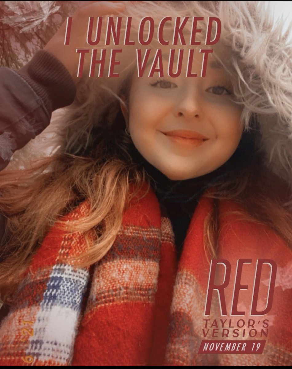 cagedmecrazy's tweet photo. i miss this day… 1 year since we unlocked the red (taylor’s version) vault!! #iunlockedthevault #itsredseason @taylorswift13 @taylornation13 https://t.co/0ssAlxY1La