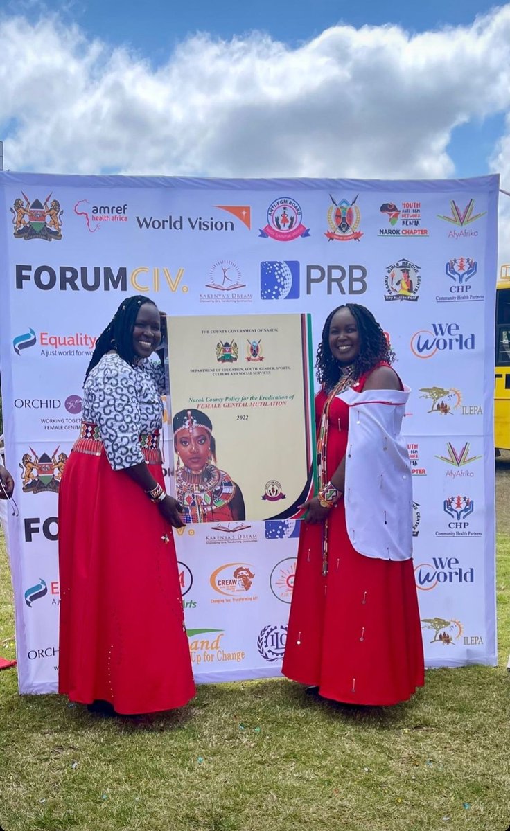 The launch of Narok County policy for the eradication of FGM/C 2022. 🙌🙌 

A great milestone. Championed by awe-inspiring women.  

#EndFGM #stakeholdersonboard #NarokCounty #AWinforWomenandGirlsRights

#AStepCloser