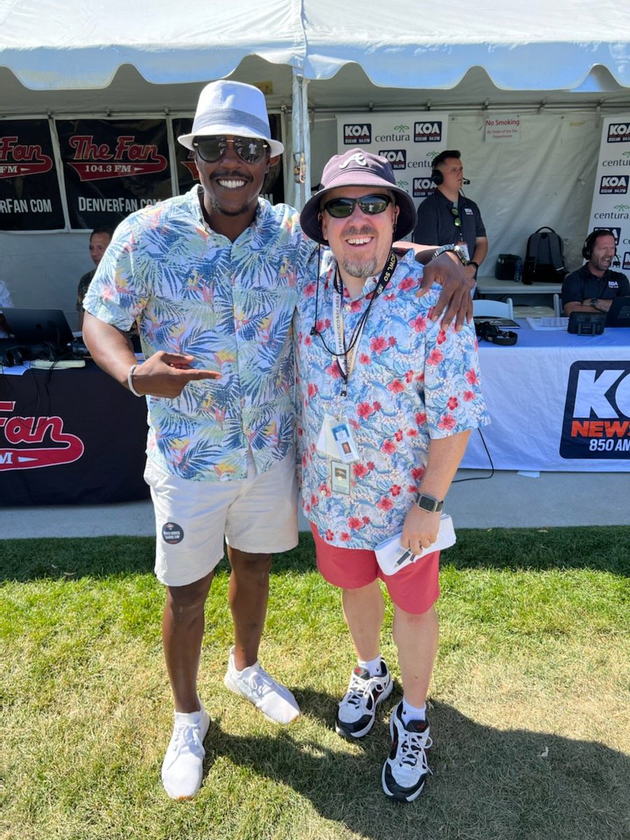 We out here in that Mase fit!! Clean! <a href="/MaseDenver/">Andrew Mason</a> <a href="/1043TheFan/">Follow us at @DenverSportsCom!</a>