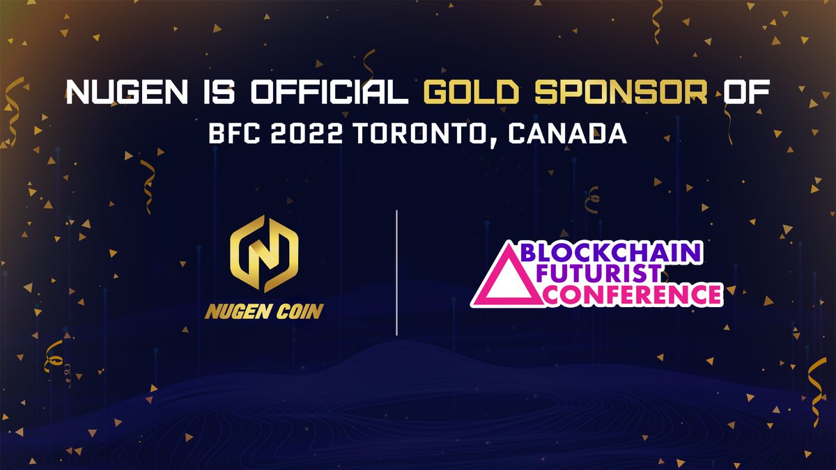 We are really excited to be a Gold Sponsor of this year's <a href="/Futurist_conf/">Blockchain Futurist Conference</a>‼️

If you're interested in #Web3 &amp; all things #Blockchain, this is the place to be 👇

Come, join the #Nugencoin team &amp; make your voice heard 🔊

🗓️August 9 - 10, 2022
📍Rebel and Cabana, Toronto, CA