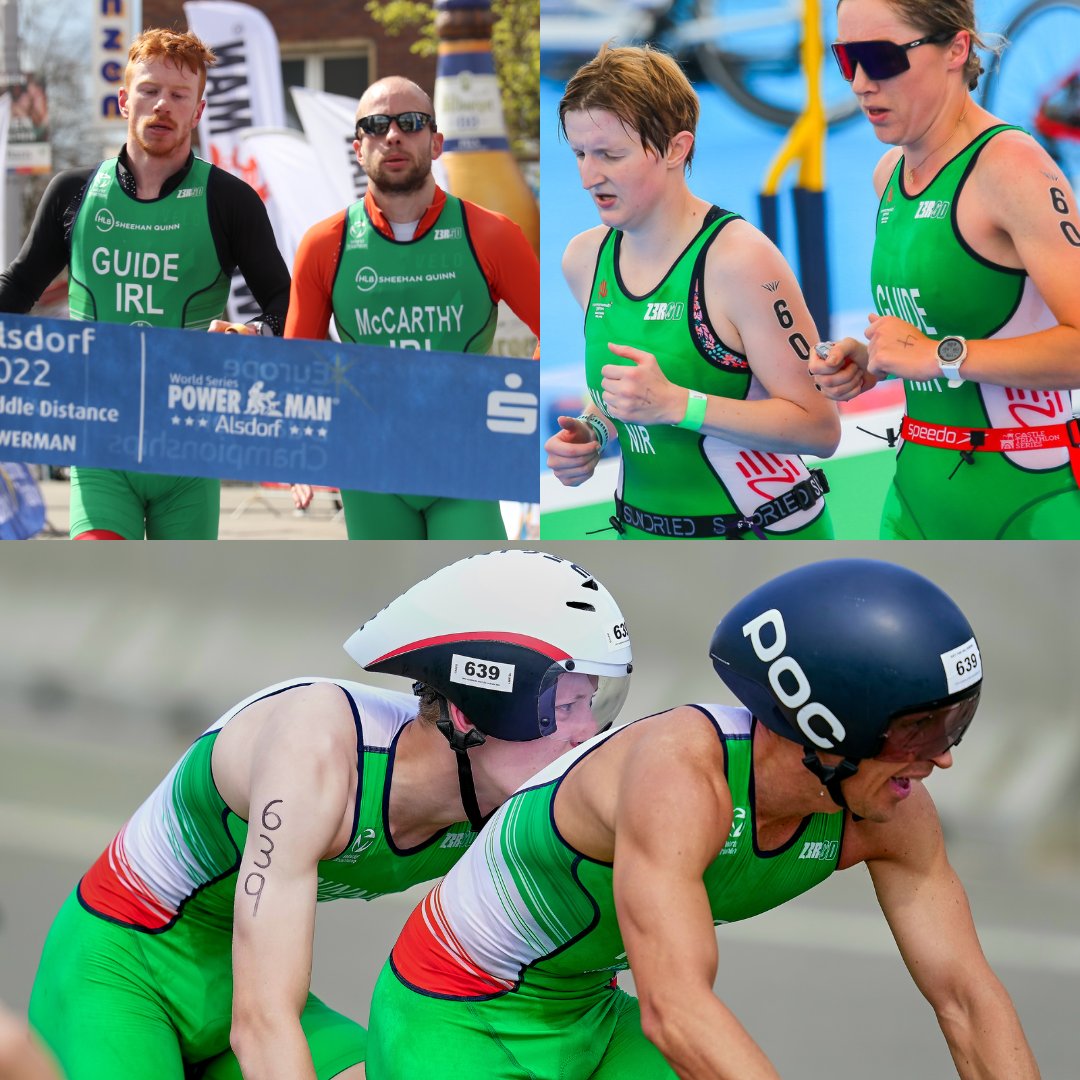 Tomorrow at @worldtriathlon Para Series in Swansea...  

💥Women's PTVI
Chloe MacCombe & Catherine Sands

💥Men's PTVI
Donnacha McCarthy & Sean Husband
Oliver Gunning & Kyle Duncan 

🎥Tune in LIVE on TriathlonLive.tv from 1pm 🙌☘️

#ParaTriathlon #Triathlon #WTPSSwansea