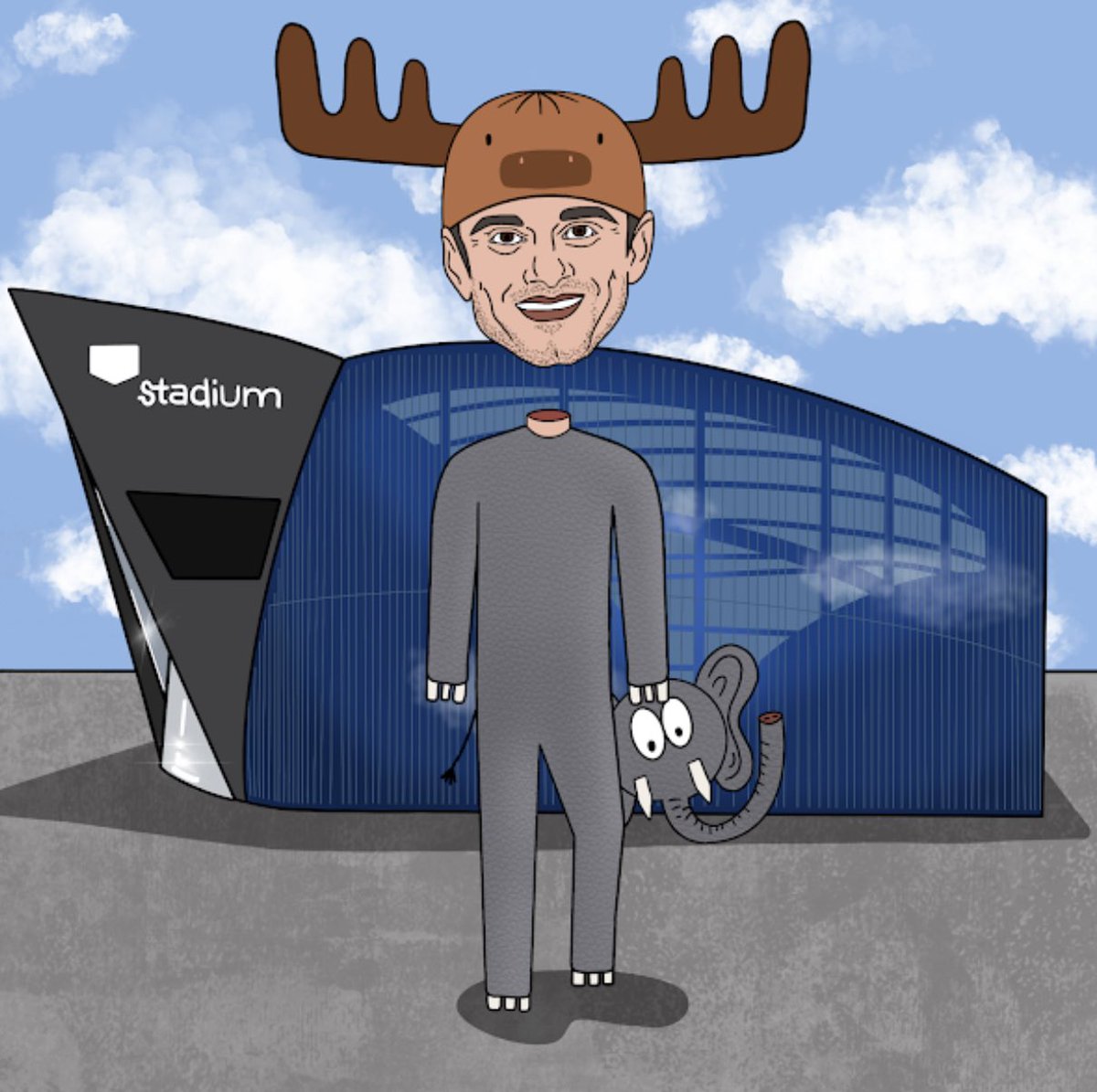 Another mint of <a href="/EgonautsNFT/">The Order of the Egonauts vs Monsters & Villains</a> Gary Vee moosin’ around as the Elephant at US Bank Stadium. #NFTs #NFT <a href="/garyvee/">Gary Vaynerchuk</a> <a href="/vaynersports/">VaynerSports</a> <a href="/usbankstadium/">U.S. Bank Stadium</a> <a href="/veefriends/">VeeFriends</a> #garyvee #veefriends 🚨🚨❤️🔥🔥🔥🔥🚀🚀