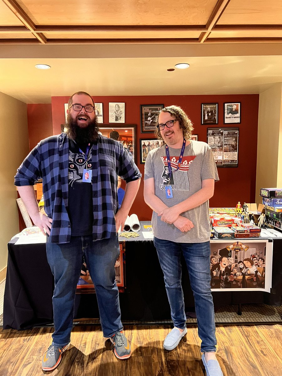 GameSocietyPimp's tweet photo. Hey! Aaron and Emre at FolksCon! https://t.co/jaIZwWTj6p