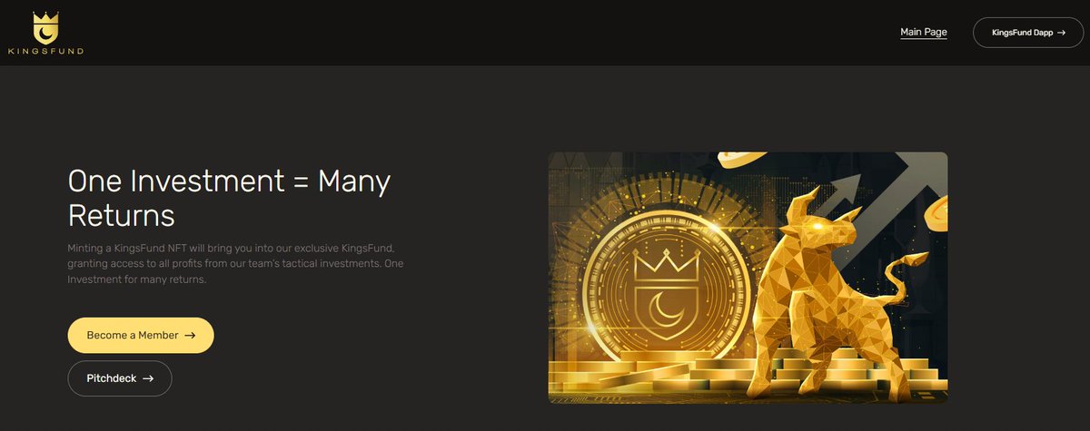 The day has finally arrived, fellow kings, for the unveiling of the KingsFund. The KingsFund will be a part of the King Shiba ecosystem through promotion, funding and profit. 
Website: kingsfund.io
Pitch deck: kingsfund.io/pitchdeck/