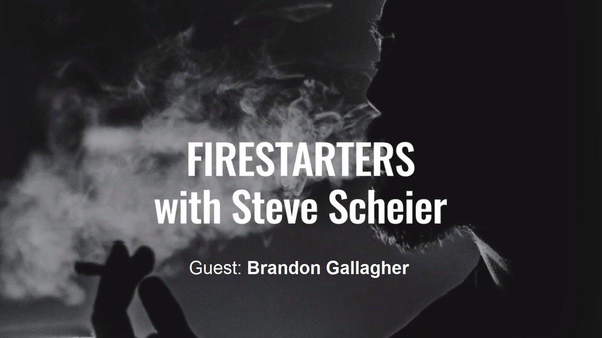 steve_scheier's tweet photo. Steve’s guest on the sixth episode of “Firestarters” is Brandon Gallagher, the hardworking, creative sales genius who is the founder and CEO of Vuber. 

Now streaming at @YouTube!

@VuberVapor #Vuber 
#SteveScheier #PowerUpBook
#Firestarters 
#Cannabis 

https://t.co/oyr8HlCUMA https://t.co/qZ9X8TeQvp