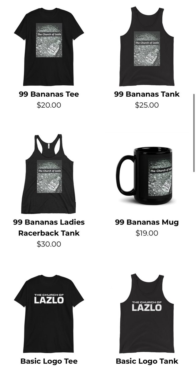 Yo we’ve got some new additions to our merch store! You should go check them out. lazlo.church