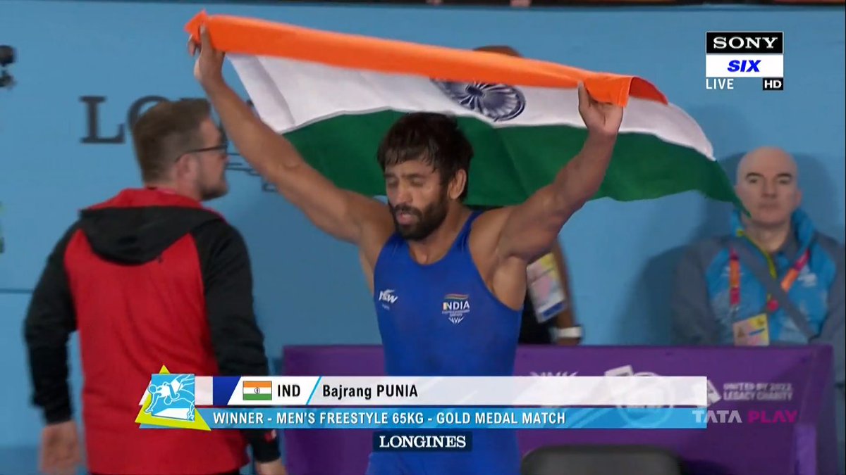 WasimJaffer14's tweet photo. Gold in CWG 2018 🏅
Gold in CWG 2022 🏅
Bajrang Punia superstar 🙌🏽 🇮🇳 #CWG2022India @WeAreTeamIndia https://t.co/YU9gp1T9p9