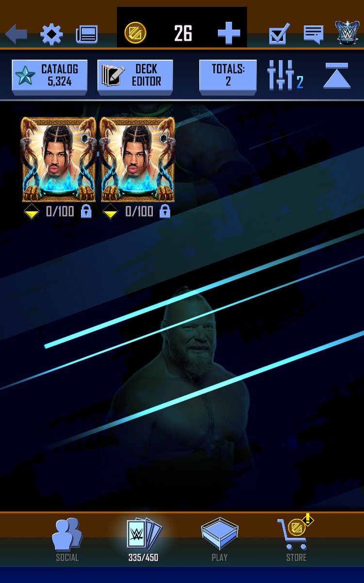 GenerationOfSky's tweet photo. Tier pull and 24/7 title 32 streak reward. First male SS BCE pro. #WWESC #WWESuperCard https://t.co/v8smOPsHo2