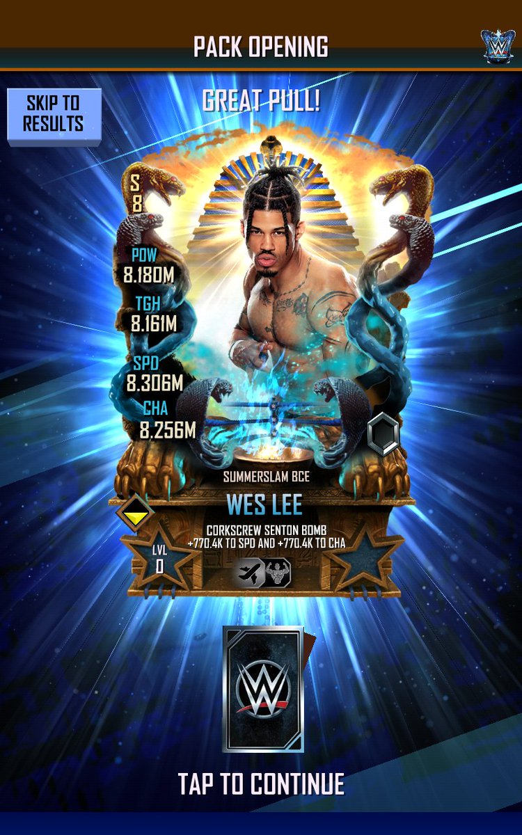 GenerationOfSky's tweet photo. Tier pull and 24/7 title 32 streak reward. First male SS BCE pro. #WWESC #WWESuperCard https://t.co/v8smOPsHo2