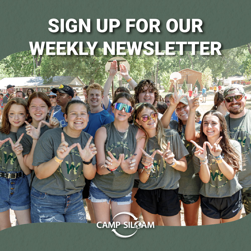 Interested in signing up for our weekly newsletter? Drop a 💌 below and we'll add you to the list!

#welcomehome #campsiloam #sent #summer2022 #youthcamp #retreatcenter #conferencecenter #summercamp #retreats #christianministry #bestweekever #discipleship #changedlives