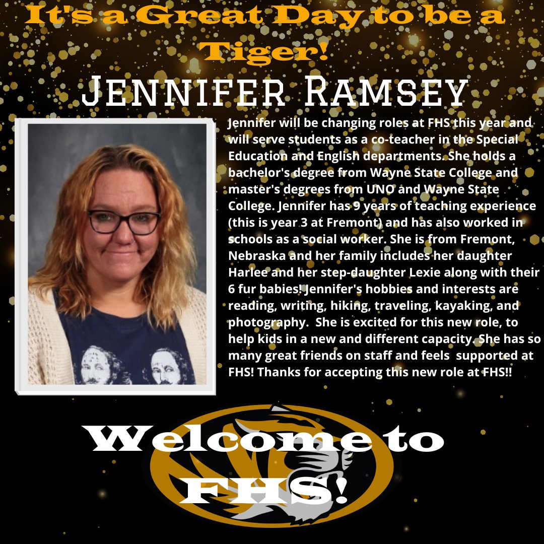 fhstigersbelong's tweet photo. Welcome to our New Teachers, Staff Members, and teachers who have changed positions at FHS! Welcome to #FHSTIgerNation https://t.co/eINpmCelaf