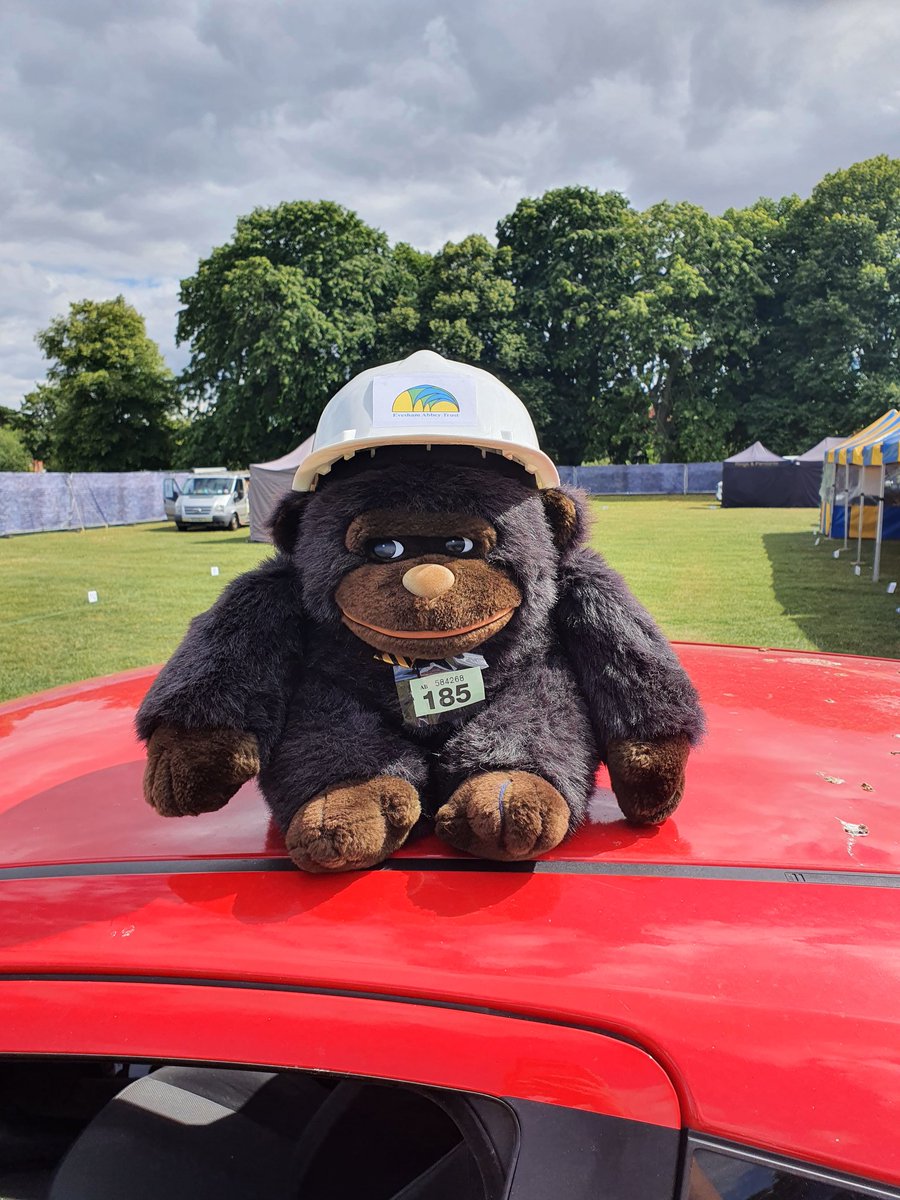 TrustAbbey's tweet photo. Gary the gorilla has recieved lots of fan mail! He's headed to our tombola ready for this weekends @BoEvesham 
Will you be the lucky winner that gets to take Gary home? #evesham https://t.co/PVYYx6rRZm