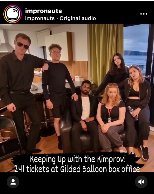Olivia_Gillman's tweet photo. If youre headed to #edfringe2020 for the weekend, subscribe to our family reality tv drama 11pm— @Impronauts #kimprov @Gildedballoon. https://t.co/ubQtPVjw5Z
