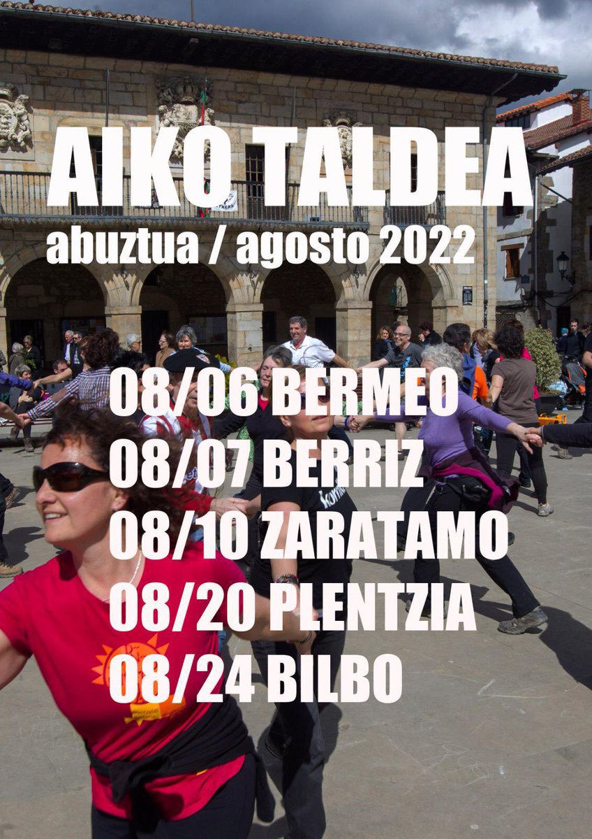 aikotaldea's tweet photo. Oso gutxi falta da Aiko Taldearen erromerietan dantzatzeko!
#AikoTaldea #erromeria #dantza #bermeo #Berriz #Zaratamo #plentzia #bilbao #basquedance #basquecountry https://t.co/s55gC6gkZX