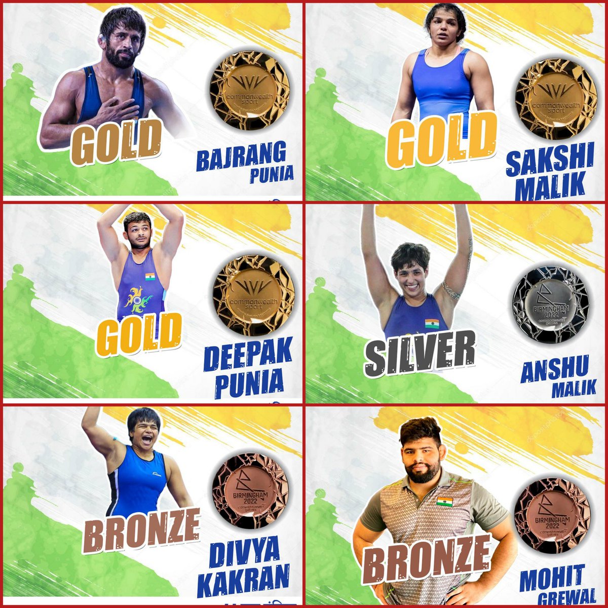 JaganJays's tweet photo. #CommonwealthGames22 मेडल टैली में भारत टॉप 5 में पहुंचा
अबतक 9 गोल्ड, 8 सिल्वर, 9 ब्रॉन्ज 

 #CWG2022India #SakshiMalik #DeepakPunia #wrestling https://t.co/lceAQ2YDwt https://t.co/SvGCkPq36e